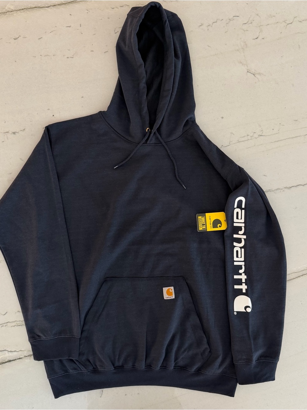 Carhartt Midweight Sweatshirt Hoodie Mens Size 2XL Blue Loose Fit New NWT XXL